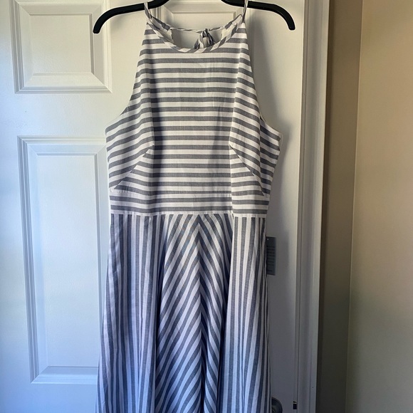 Eliza J fit and flare striped dress - with tags! - Picture 2 of 8